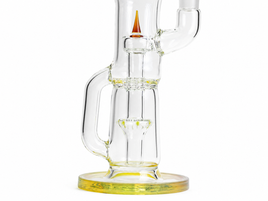 Green Forest Glass - Golden Amber Tube