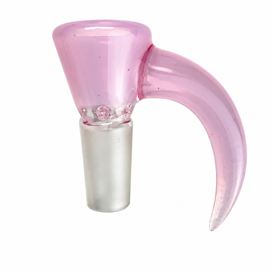 Kyle White Horn Slides – 14mm Heady Glass Bowl
