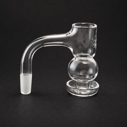 Campfire Quartz Bubble Barrel Slurper — Male 90° — product view 1