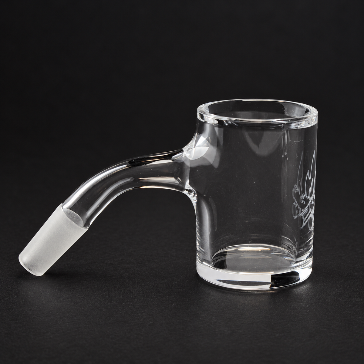 Campfire Quartz 30mm Flat Bottom Banger — 10mm Male 45° — product view 1