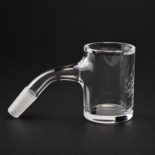 Campfire Quartz 30mm Flat Bottom Banger — 10mm Male 45° — product view 1