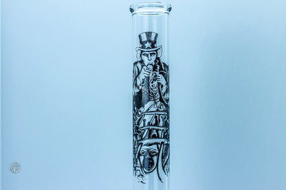 Conviction Glass - Uncle Sam Graphic Beaker Bong