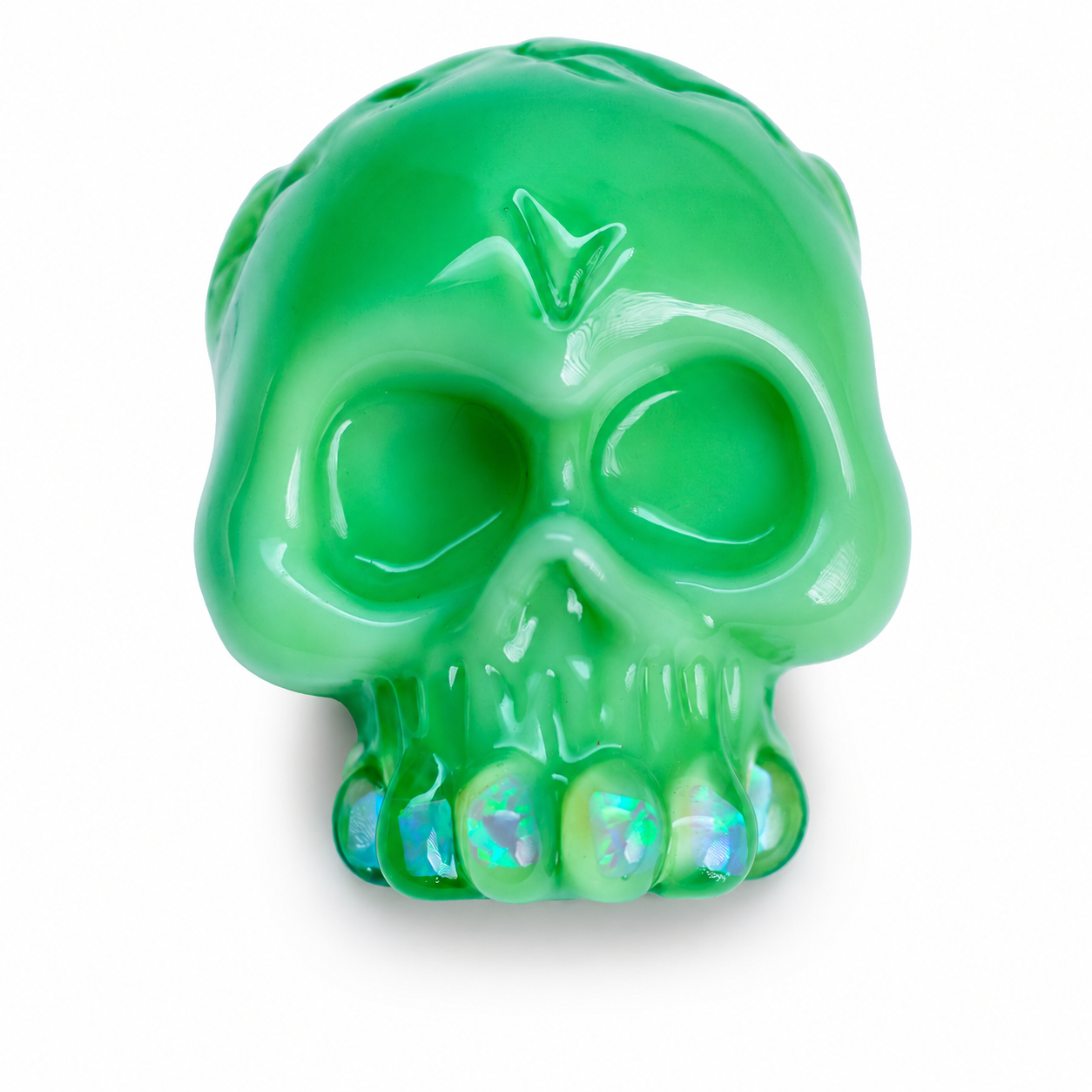 Carsten Carlile skull Pendant green
