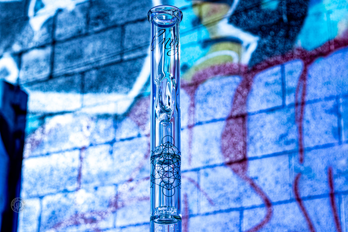 Envy Glass 25" Triple Perc Water Pipe | 14mm Slide | Wicked Studio