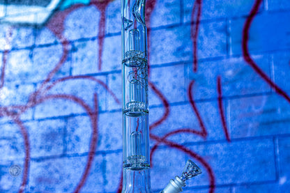 Envy Glass 25" Triple Perc Water Pipe | 14mm Slide | Wicked Studio