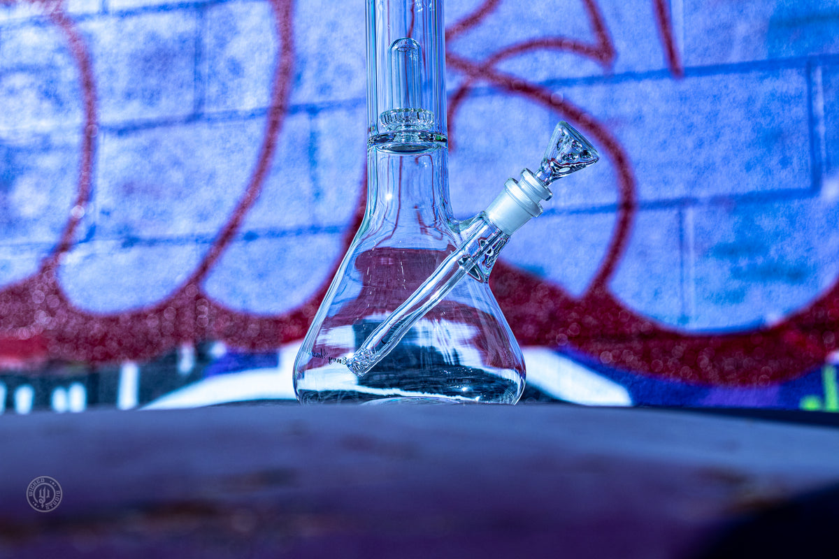 Envy Glass 25" Triple Perc Water Pipe | 14mm Slide | Wicked Studio