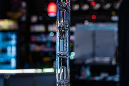 Envy Glass 25" Triple Perc Water Pipe | 14mm Slide | Wicked Studio