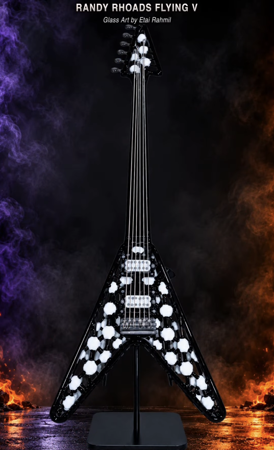 Etai Rahmil Randy Rhoads Flying V functional glass rig