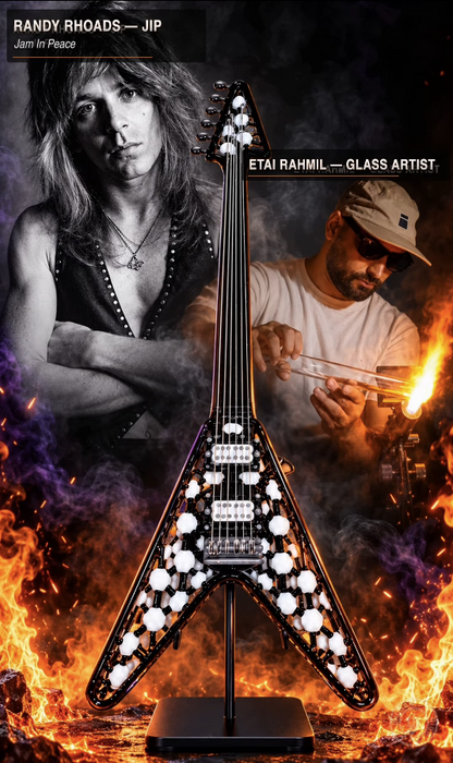 Etai Rahmil Randy Rhoads Flying V glass rig showcase