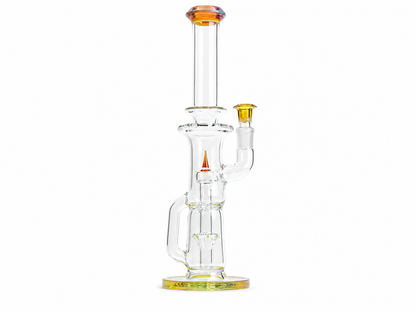 Green Forest Glass - Golden Amber Tube