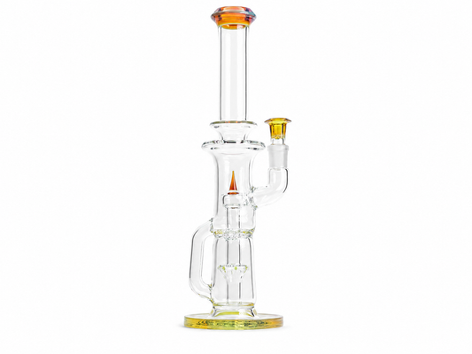 Green Forest Glass - Golden Amber Tube