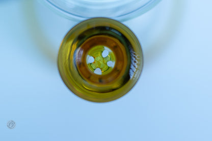 Green Forest Glass - Golden Amber Tube