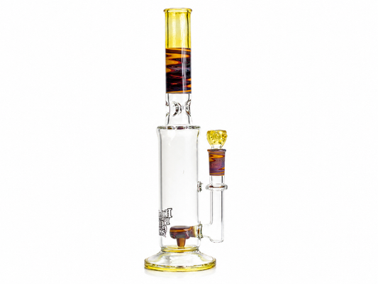 Home Blown Glass - Worked Glass Accents Bong