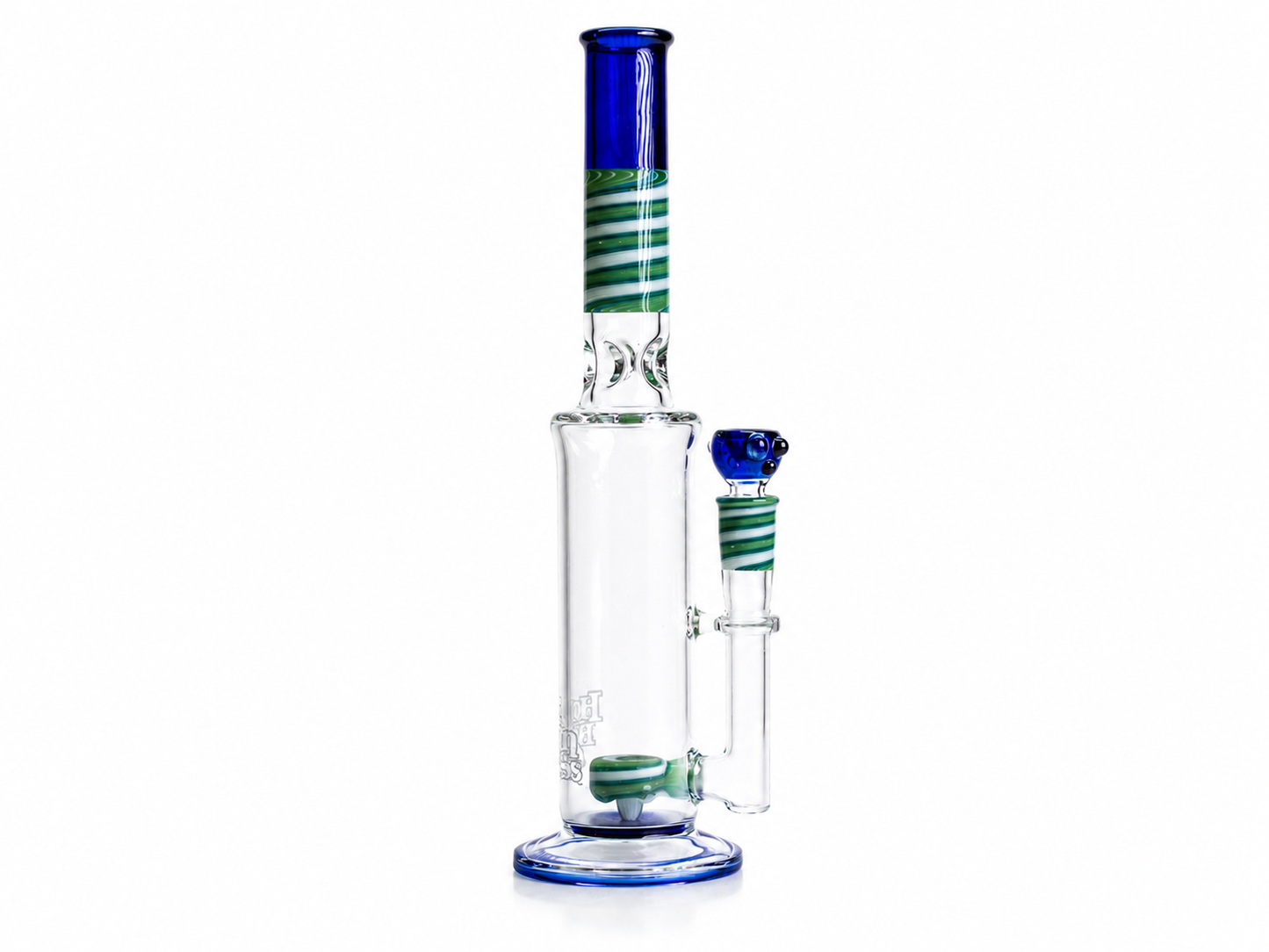 Home Blown Glass - Worked Glass Accents Bong