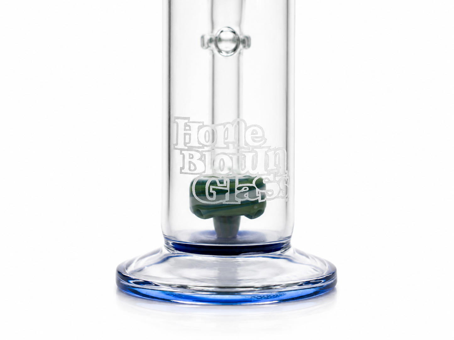 Home Blown Glass - Worked Glass Accents Bong