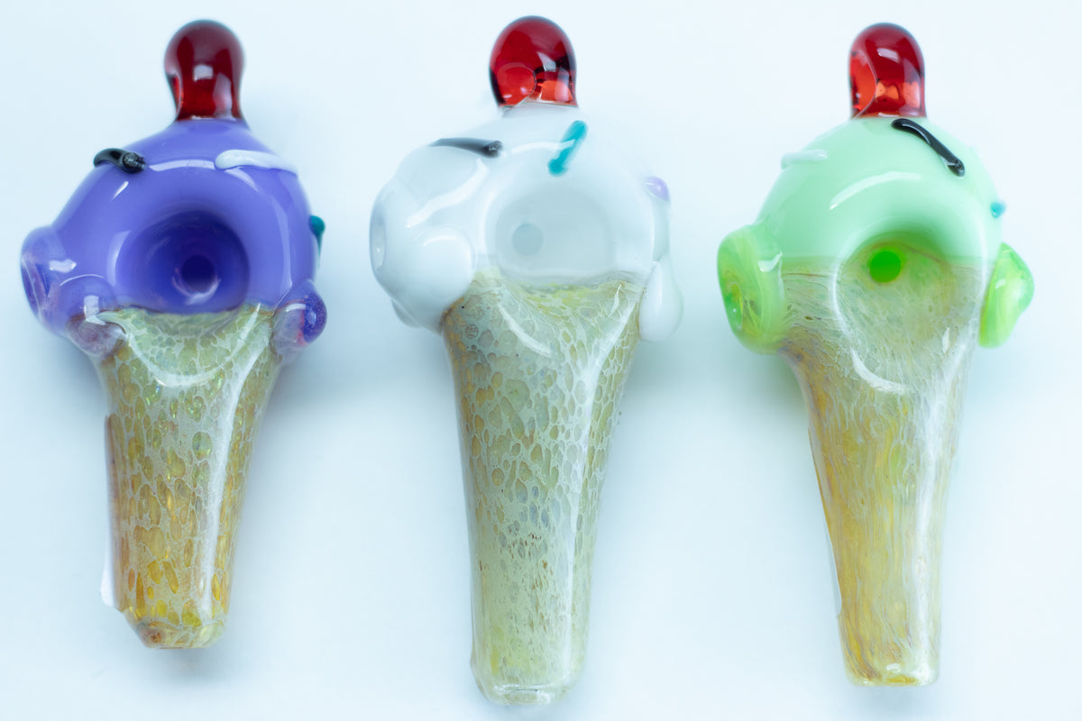Ice Cream Cone Glass Pendant Pipe