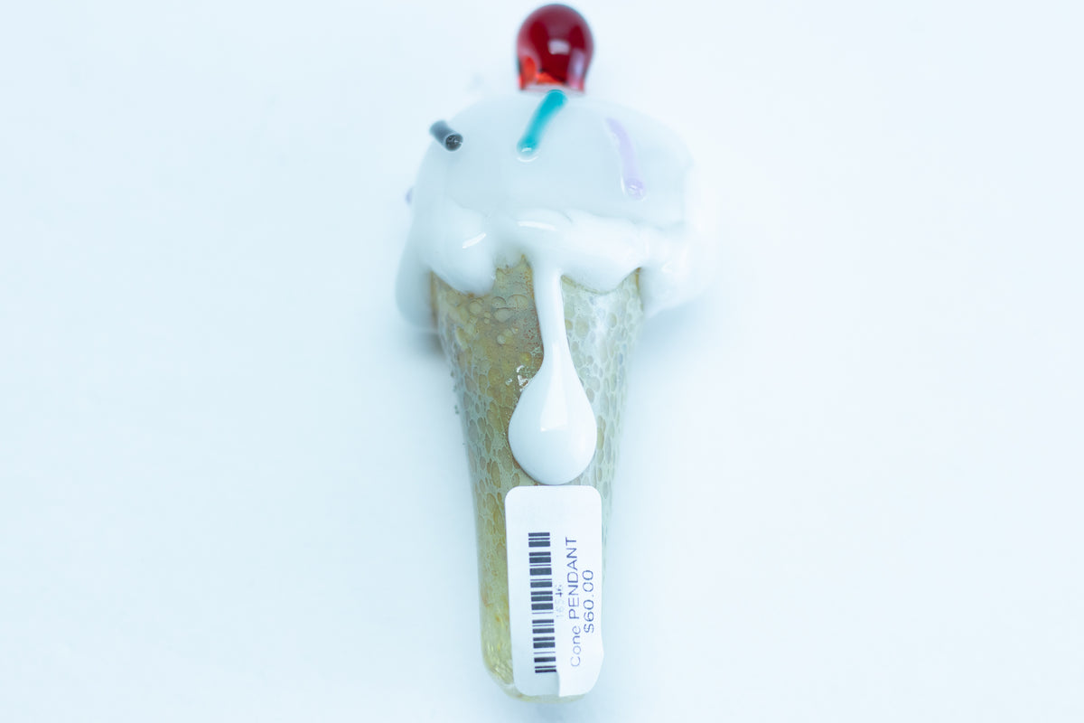 Ice Cream Cone Glass Pendant Pipe