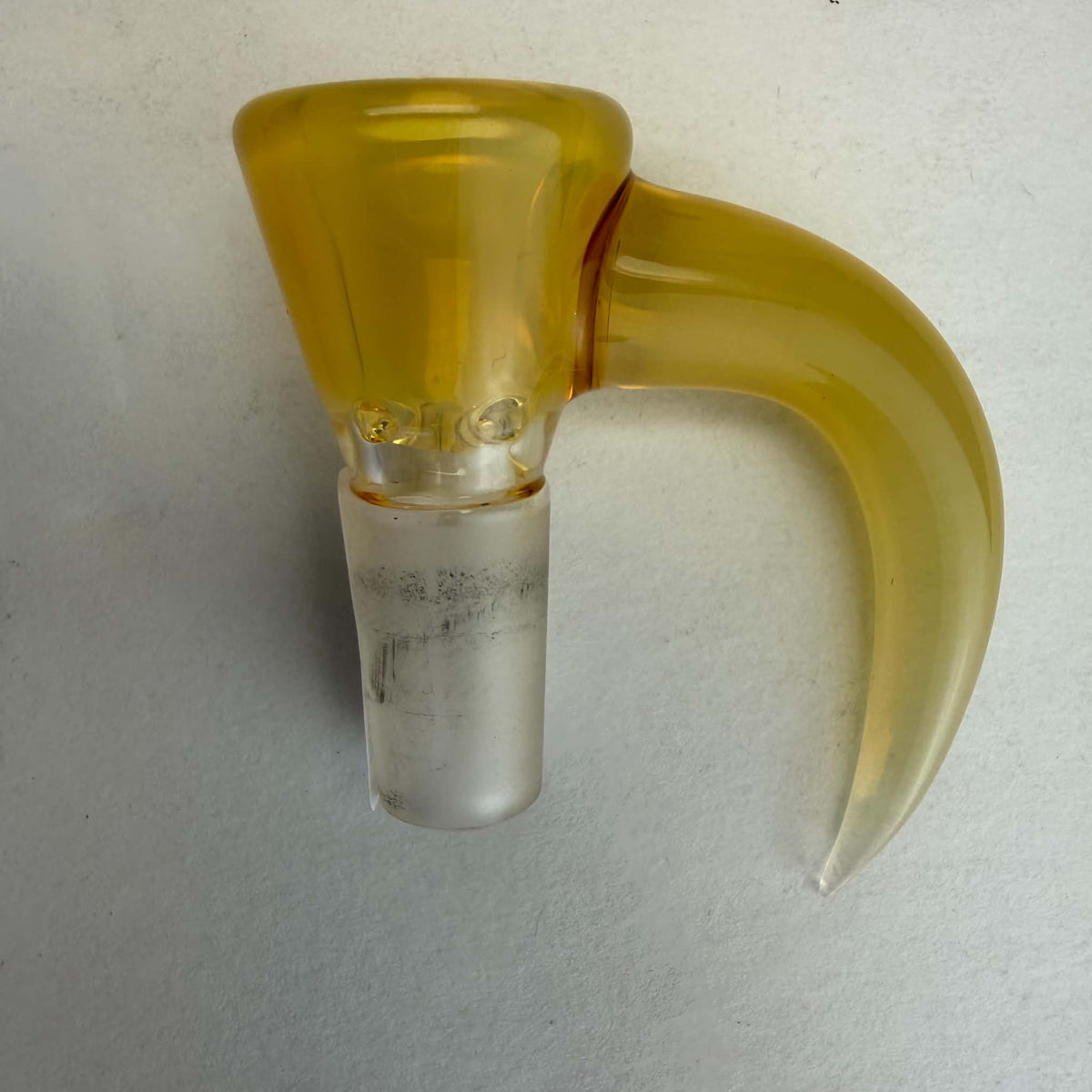 Kyle White Horn Slides – 14mm Heady Glass Bowl