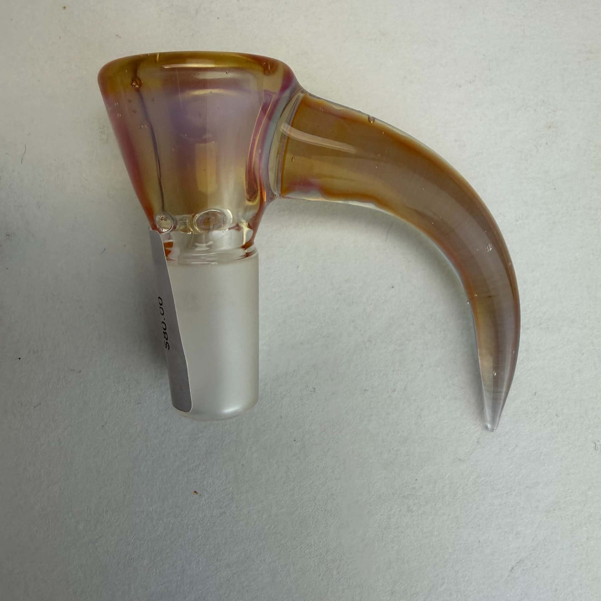 Kyle White Horn Slides – 14mm Heady Glass Bowl
