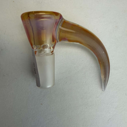 Kyle White Horn Slides – 14mm Heady Glass Bowl