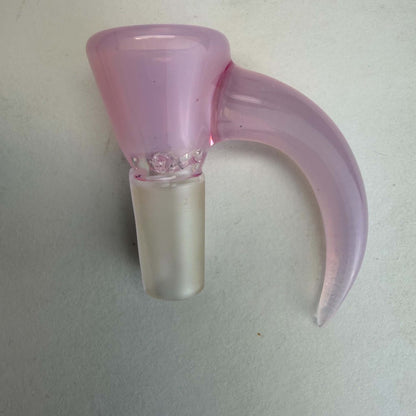 Kyle White Horn Slides – 14mm Heady Glass Bowl