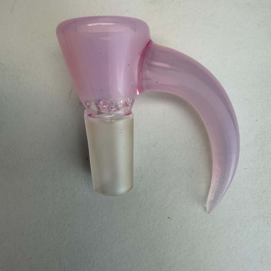 Kyle White Horn Slides – 14mm Heady Glass Bowl