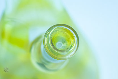 PNW Logo Yellow Glass Double-Stack Perc Beaker Bong