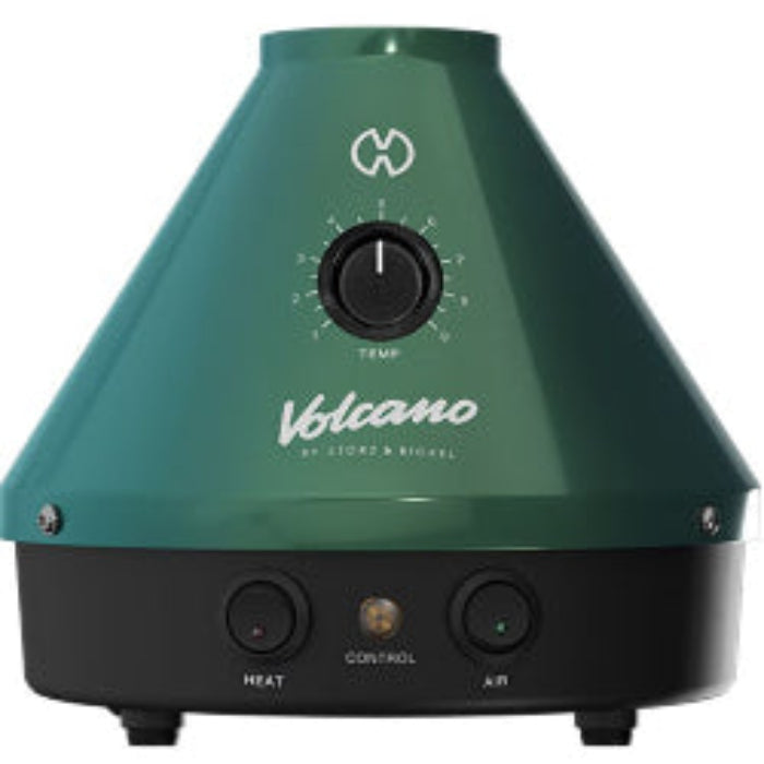 Green Volcano by Storz & Bickel device on a white background