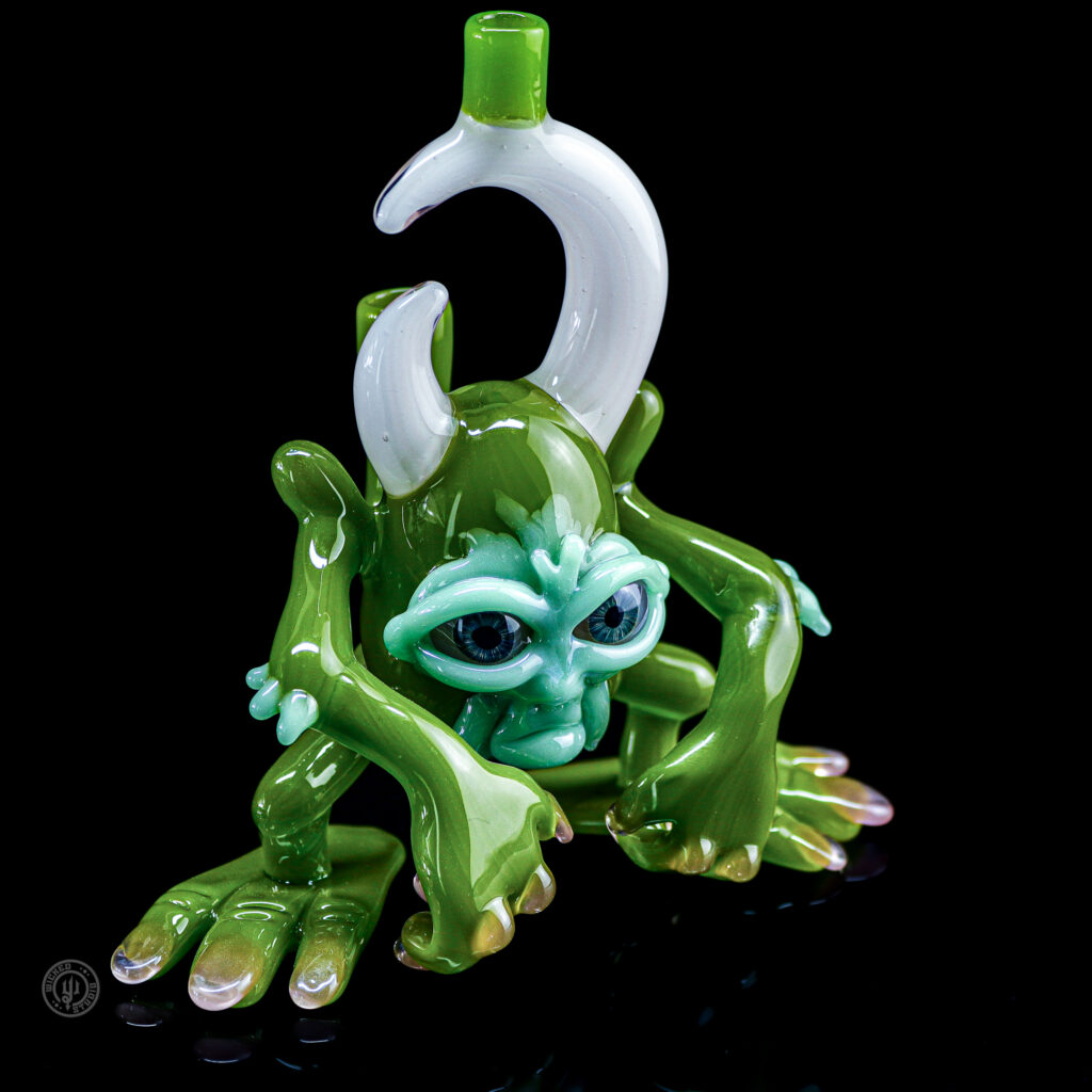 Jacob Jarvis: The Warrior "Edeke" Glass Pipe for smoking concentrates