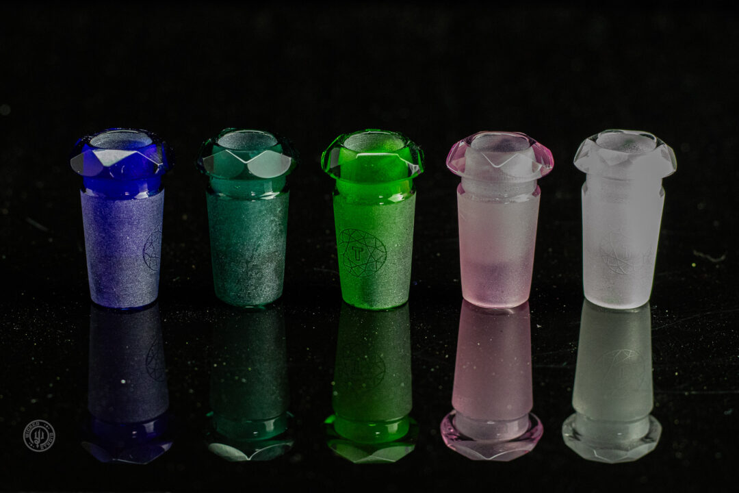 Faceted Glass adapter for rig
